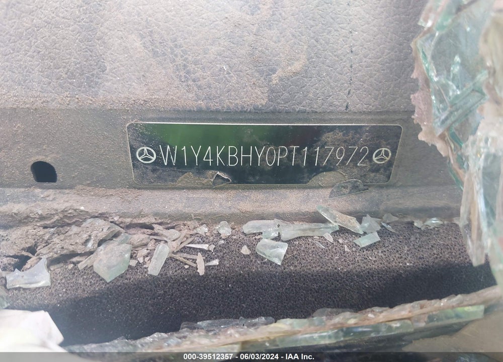 2023 MERCEDES-BENZ SPRINTER 2500 STANDARD ROOF 4-CYL DIESEL VIN: W1Y4KBHY0PT117972