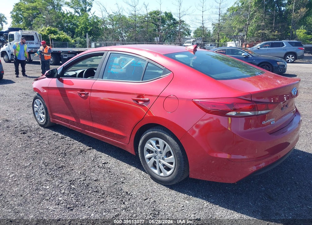 2017 HYUNDAI ELANTRA SE VIN: 5NPD74LF4HH182336