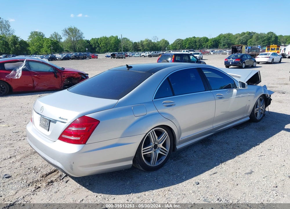 2012 MERCEDES-BENZ S 550 4MATIC VIN: WDDNG9EB6CA471512