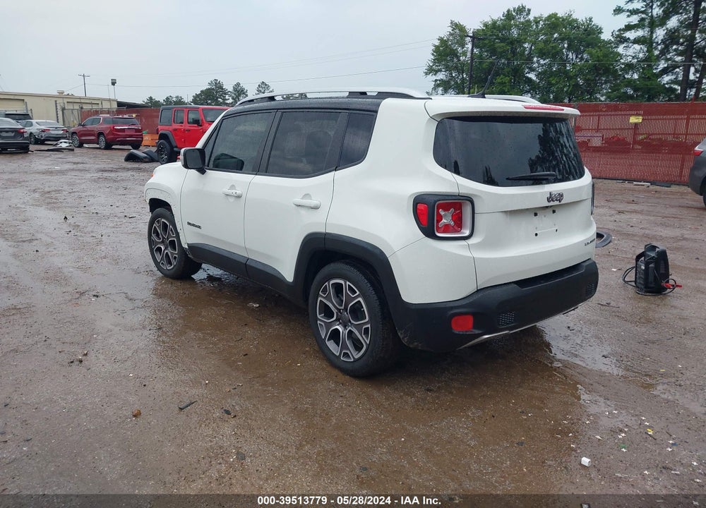 2017 JEEP RENEGADE LIMITED FWD VIN: ZACCJADB0HPE50278