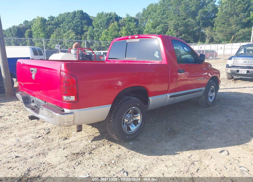 2005 DODGE RAM 1500 ST VIN: 1D7HA16N65J614499