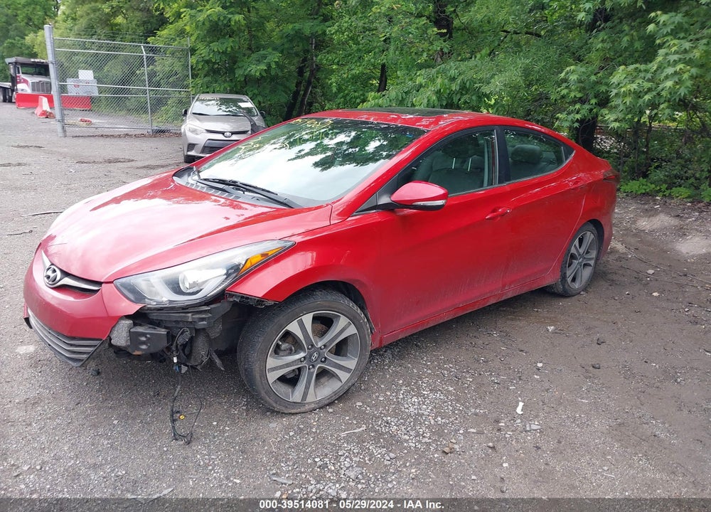 2014 HYUNDAI ELANTRA SPORT VIN: KMHDH4AH0EU050432