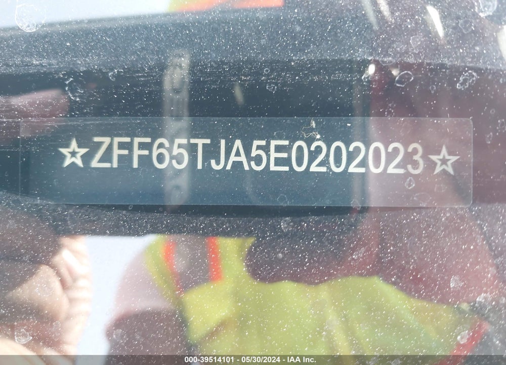 2014 FERRARI CALIFORNIA VIN: ZFF65TJA5E0202023