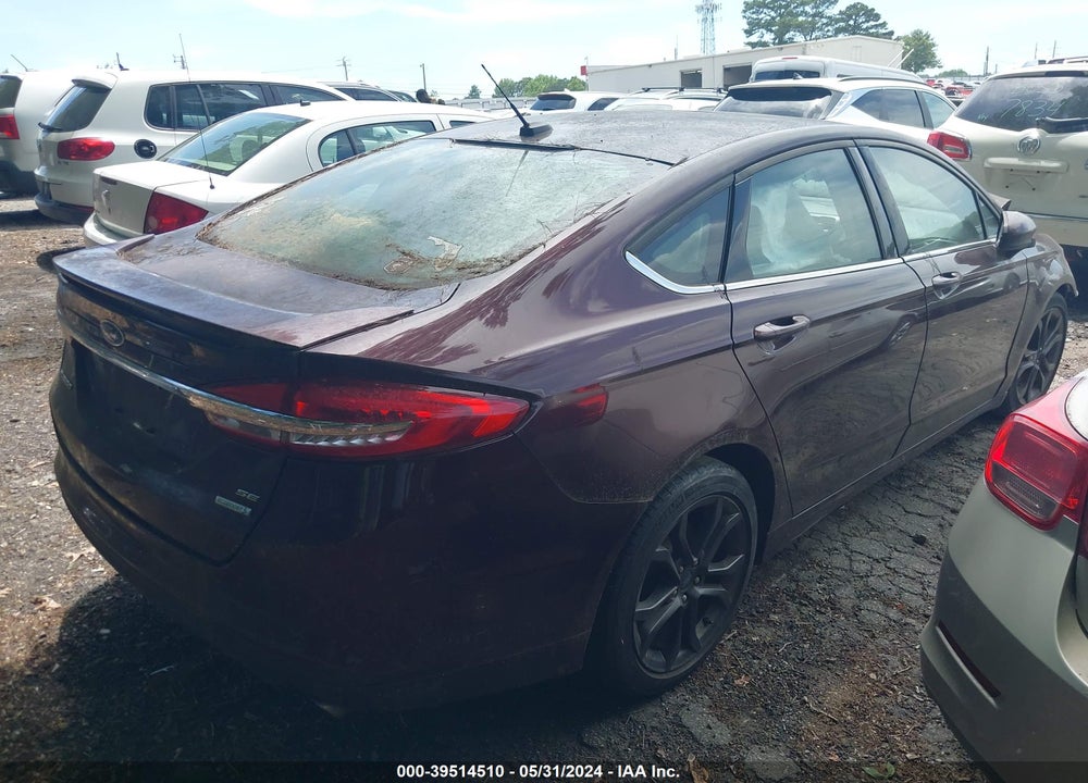 2018 FORD FUSION SE VIN: 3FA6P0HD3JR265418