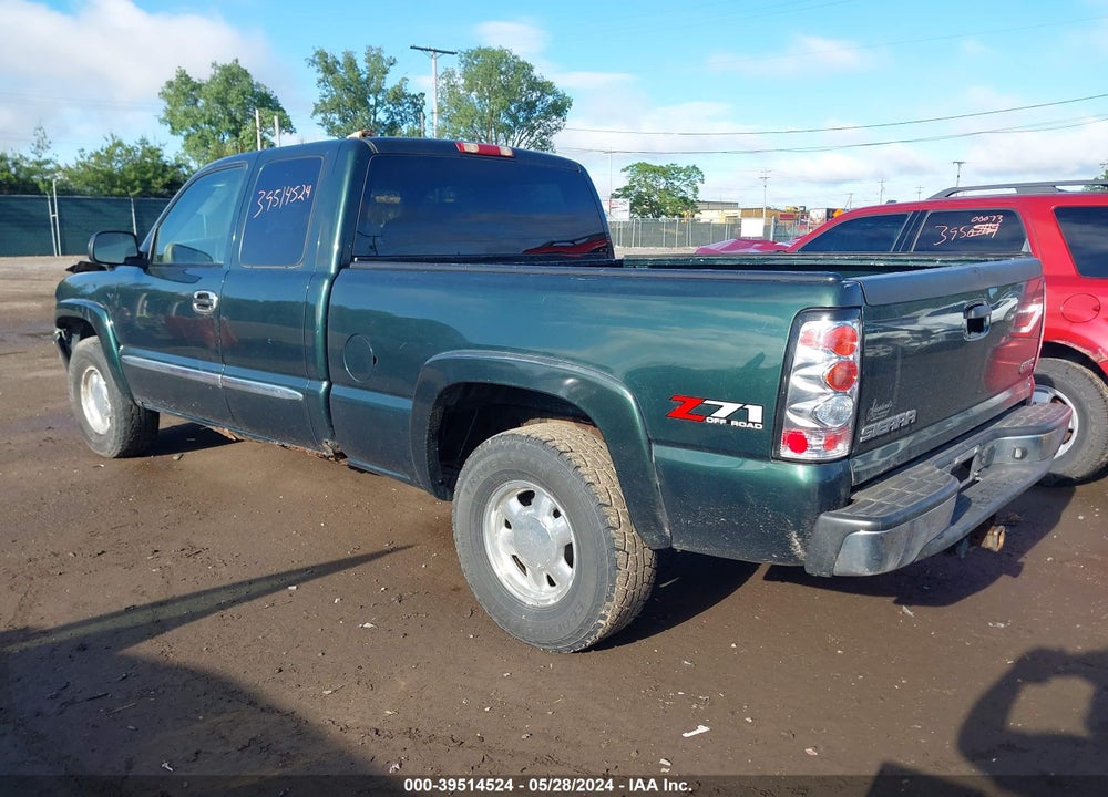 2003 GMC SIERRA 1500 SLE VIN: 1GTEK19T93E154426