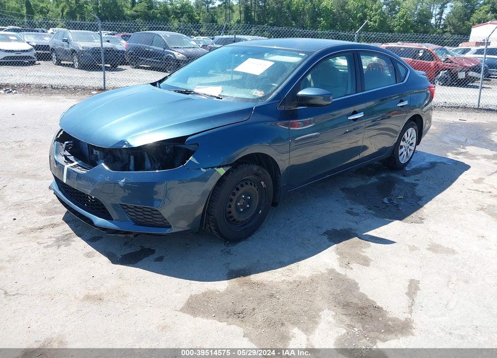 2017 NISSAN SENTRA SV VIN: 3N1AB7AP0HY226742