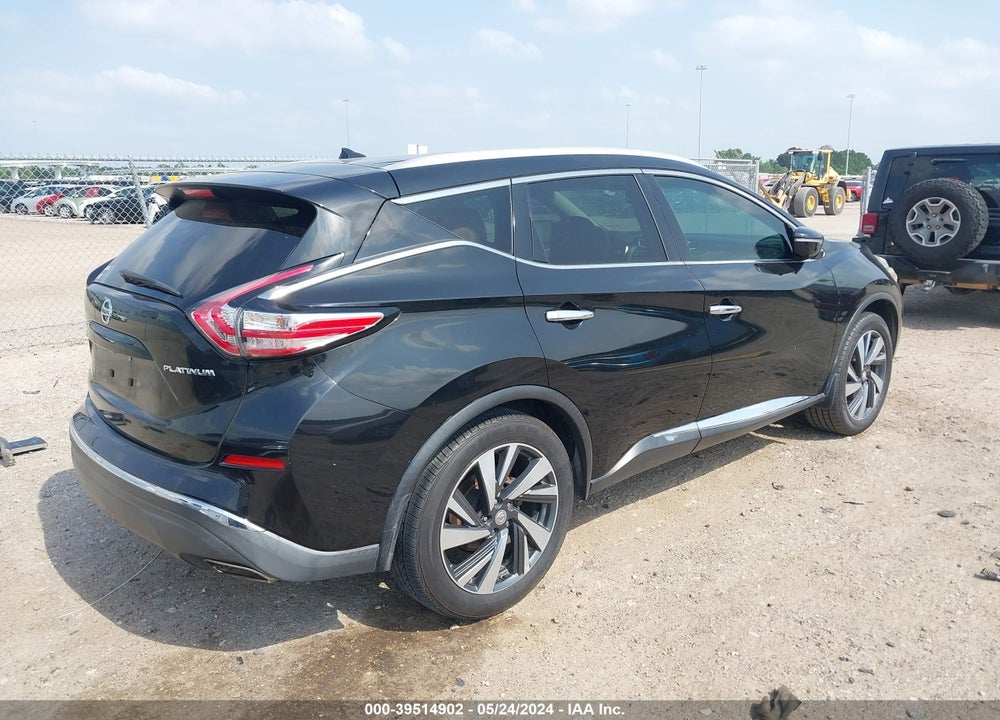 2015 NISSAN MURANO PLATINUM VIN: 5N1AZ2MG5FN259152