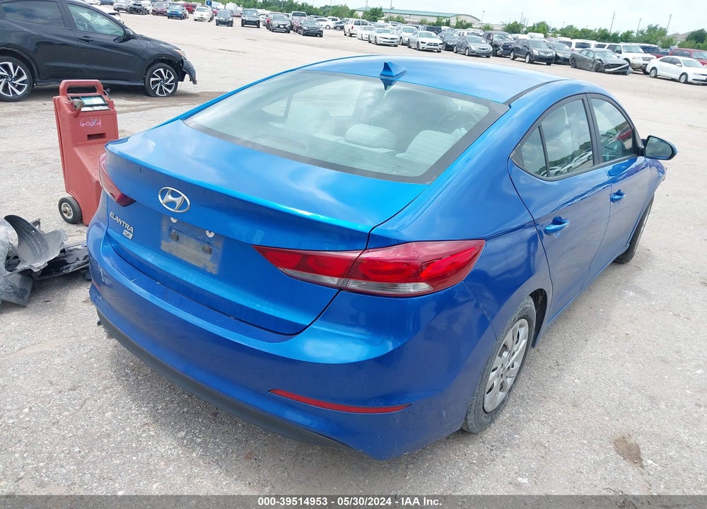 2017 HYUNDAI ELANTRA SE VIN: KMHD74LF9HU118455