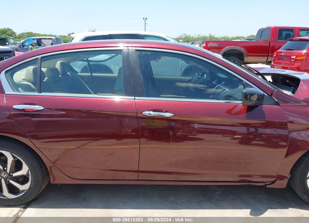 2016 HONDA ACCORD EX-L VIN: 1HGCR2F82GA018954