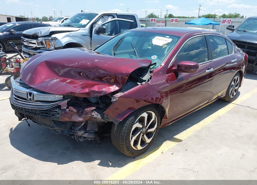 2016 HONDA ACCORD EX-L VIN: 1HGCR2F82GA018954