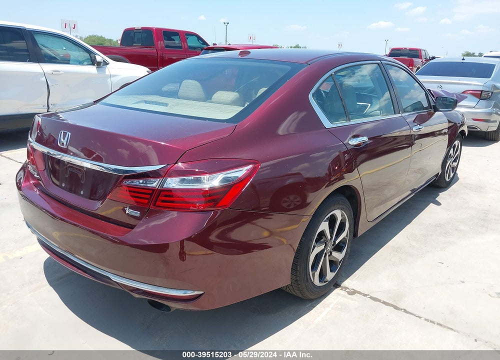 2016 HONDA ACCORD EX-L VIN: 1HGCR2F82GA018954