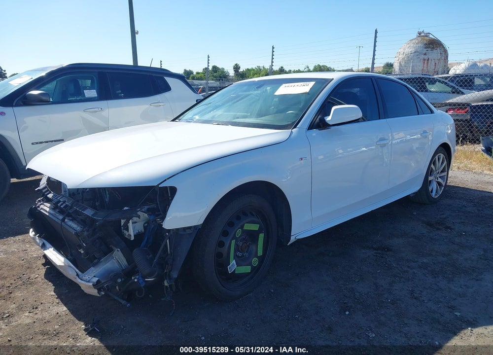 2014 AUDI A4 2.0T PREMIUM VIN: WAUAFAFL5EN002778