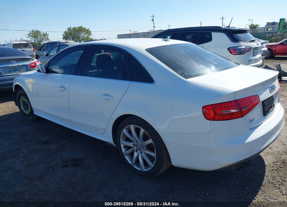 2014 AUDI A4 2.0T PREMIUM VIN: WAUAFAFL5EN002778