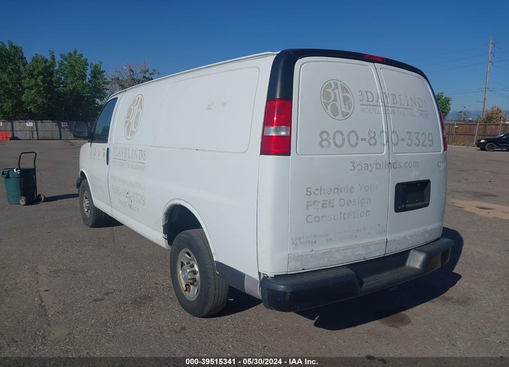 2018 CHEVROLET EXPRESS 2500 WORK VAN VIN: 1GCWGAFP6J1337283