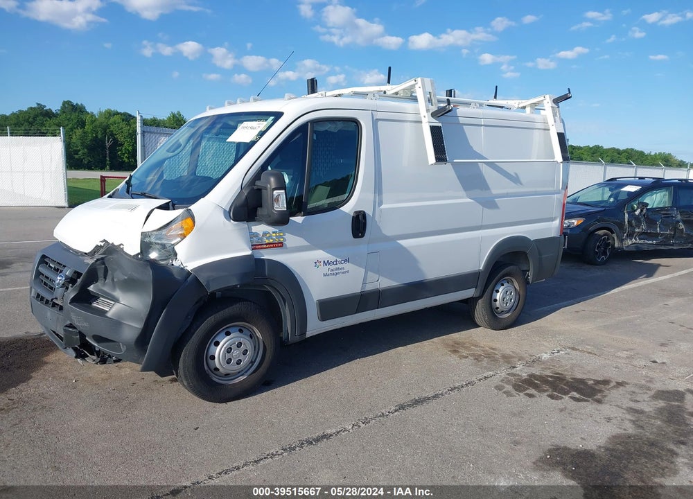2018 RAM PROMASTER 1500 LOW ROOF 118 WB VIN: 3C6TRVNGXJE128493
