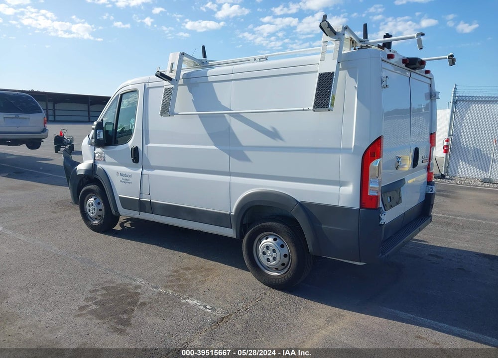2018 RAM PROMASTER 1500 LOW ROOF 118 WB VIN: 3C6TRVNGXJE128493