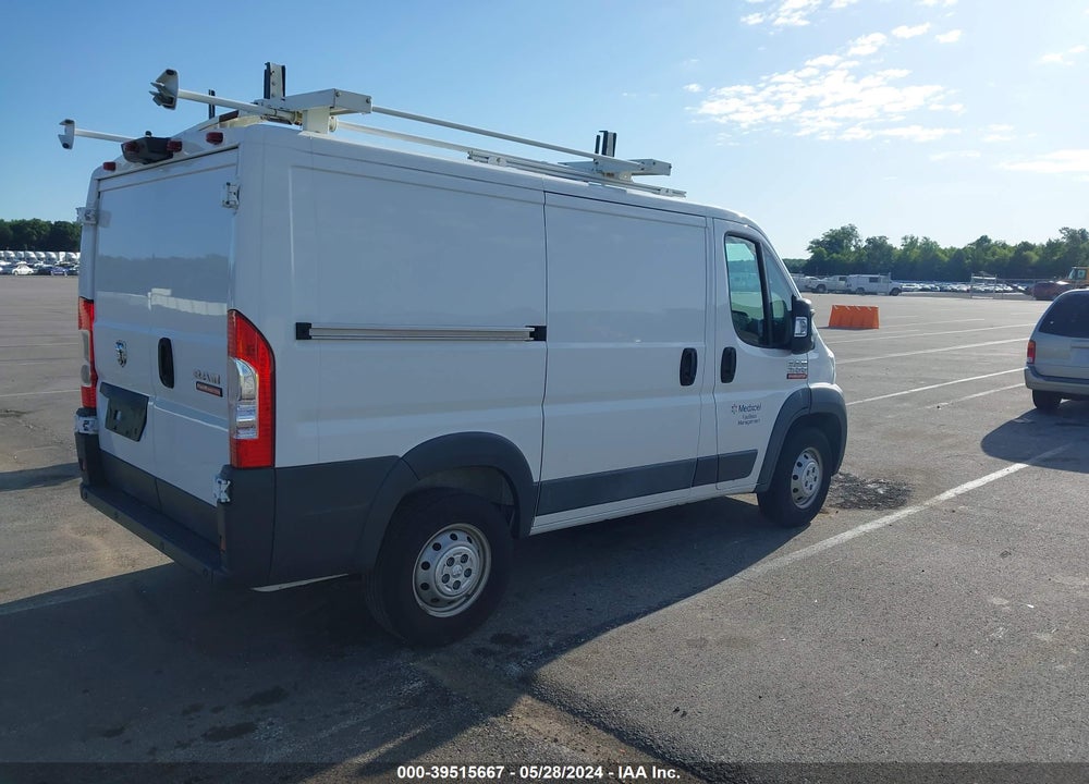 2018 RAM PROMASTER 1500 LOW ROOF 118 WB VIN: 3C6TRVNGXJE128493