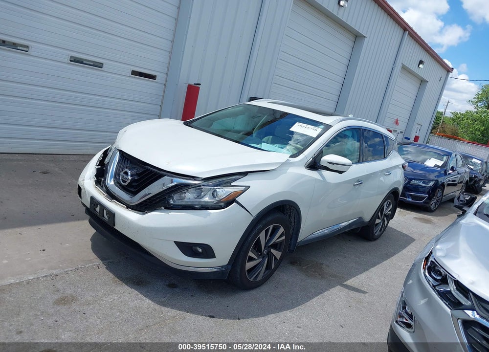 2016 NISSAN MURANO PLATINUM VIN: 5N1AZ2MH8GN141834