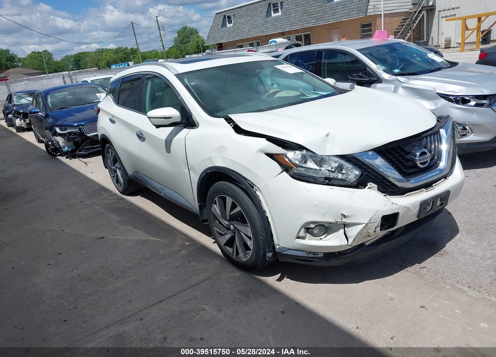 2016 NISSAN MURANO PLATINUM VIN: 5N1AZ2MH8GN141834
