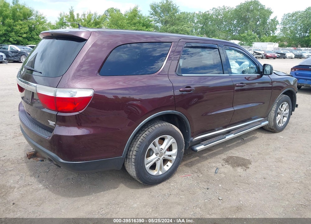 2012 DODGE DURANGO SXT VIN: 1C4RDJAG3CC146957