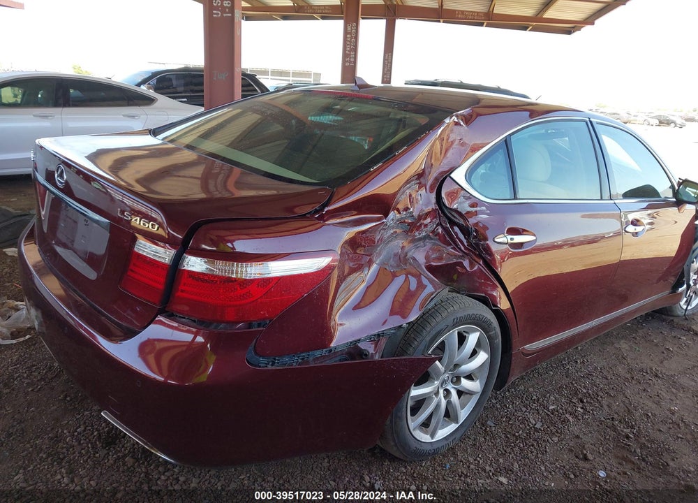 2008 LEXUS LS 460 VIN: JTHBL46F785082244