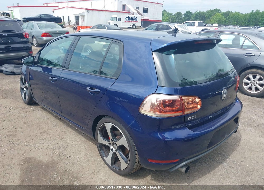 2012 VOLKSWAGEN GTI VIN: WVWGD7AJ8CW348066