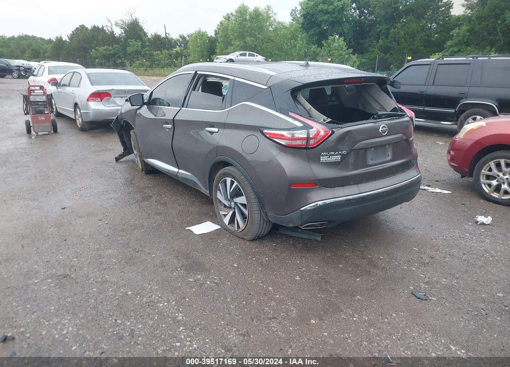 2015 NISSAN MURANO PLATINUM VIN: 5N1AZ2MG9FN212917
