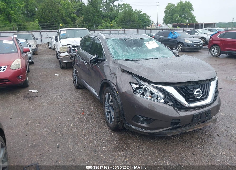 2015 NISSAN MURANO PLATINUM VIN: 5N1AZ2MG9FN212917