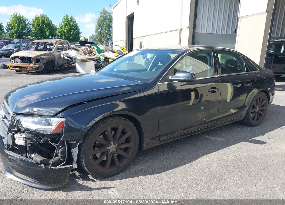 2013 AUDI A4 2.0T PREMIUM VIN: WAUFFAFL1DN035717