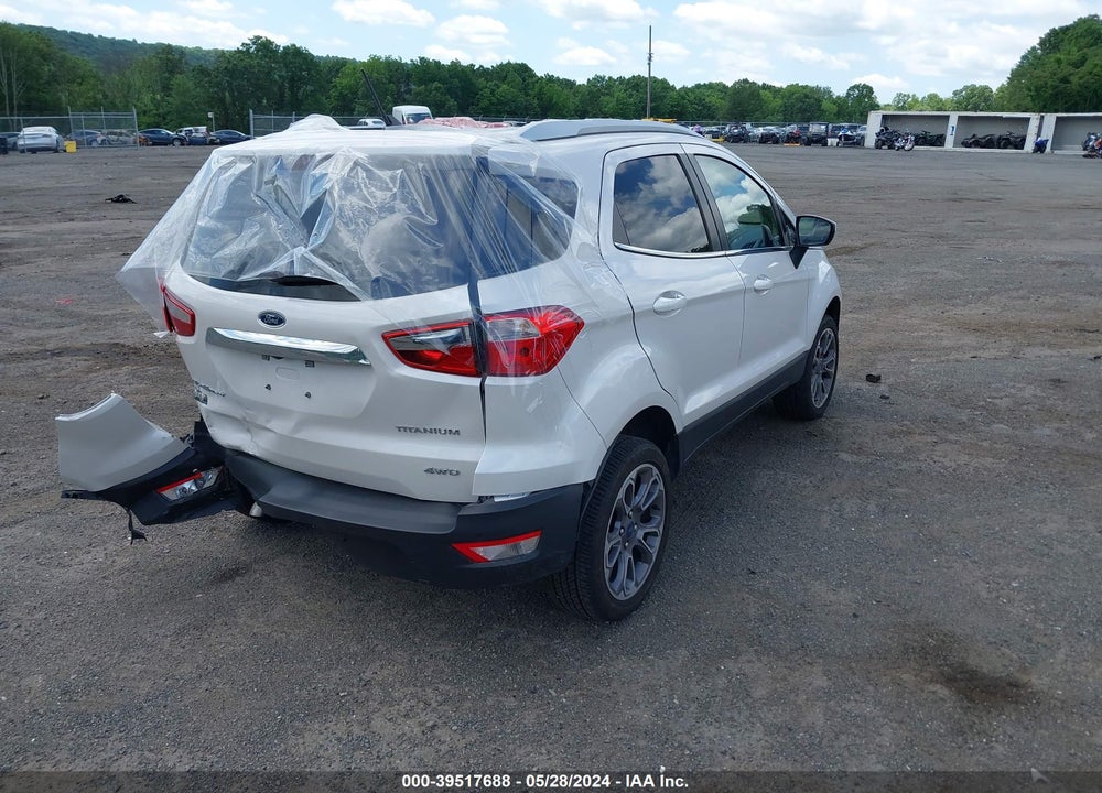 2022 FORD ECOSPORT TITANIUM VIN: MAJ6S3KL4NC465907