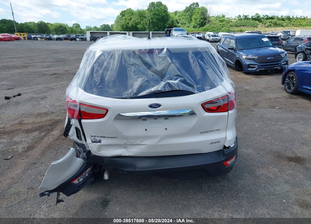 2022 FORD ECOSPORT TITANIUM VIN: MAJ6S3KL4NC465907
