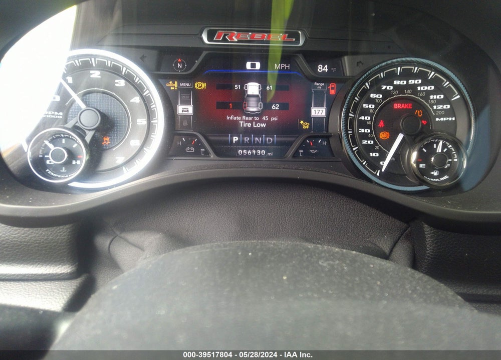 2021 RAM 1500 REBEL 4X4 5'7 BOX VIN: 1C6SRFLTXMN618000