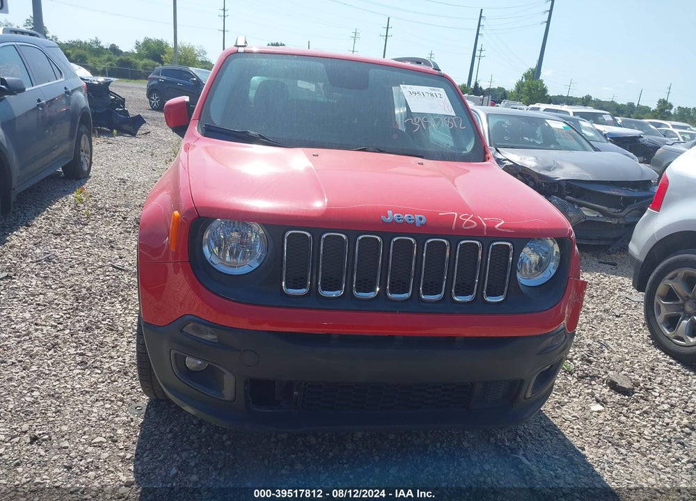2017 JEEP RENEGADE LATITUDE 4X4 VIN: ZACCJBBBXHPF55967