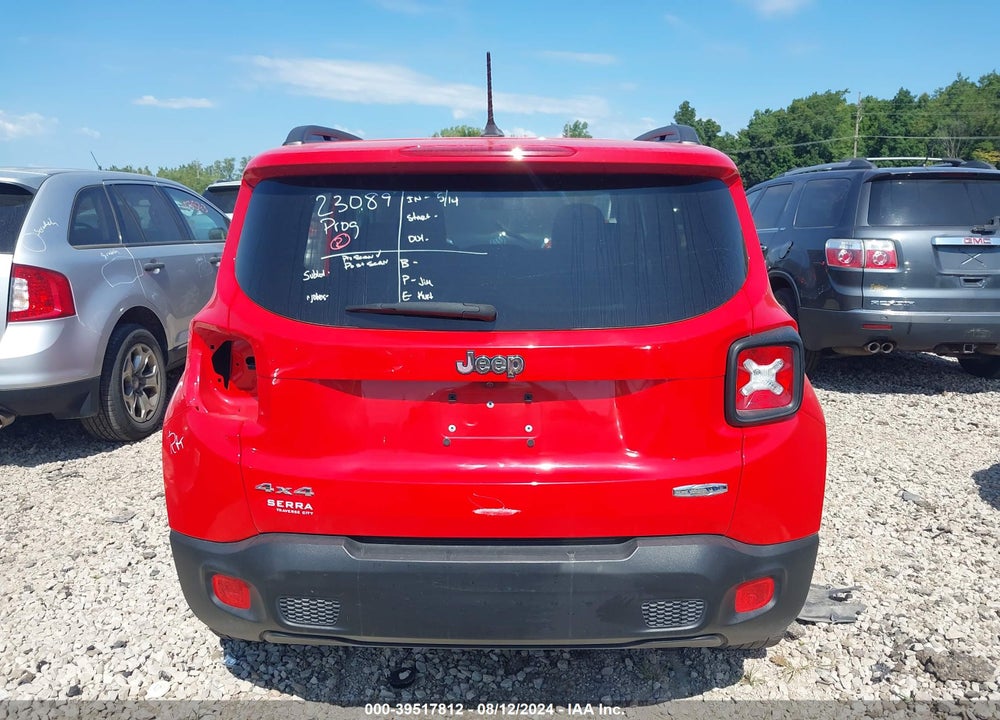 2017 JEEP RENEGADE LATITUDE 4X4 VIN: ZACCJBBBXHPF55967