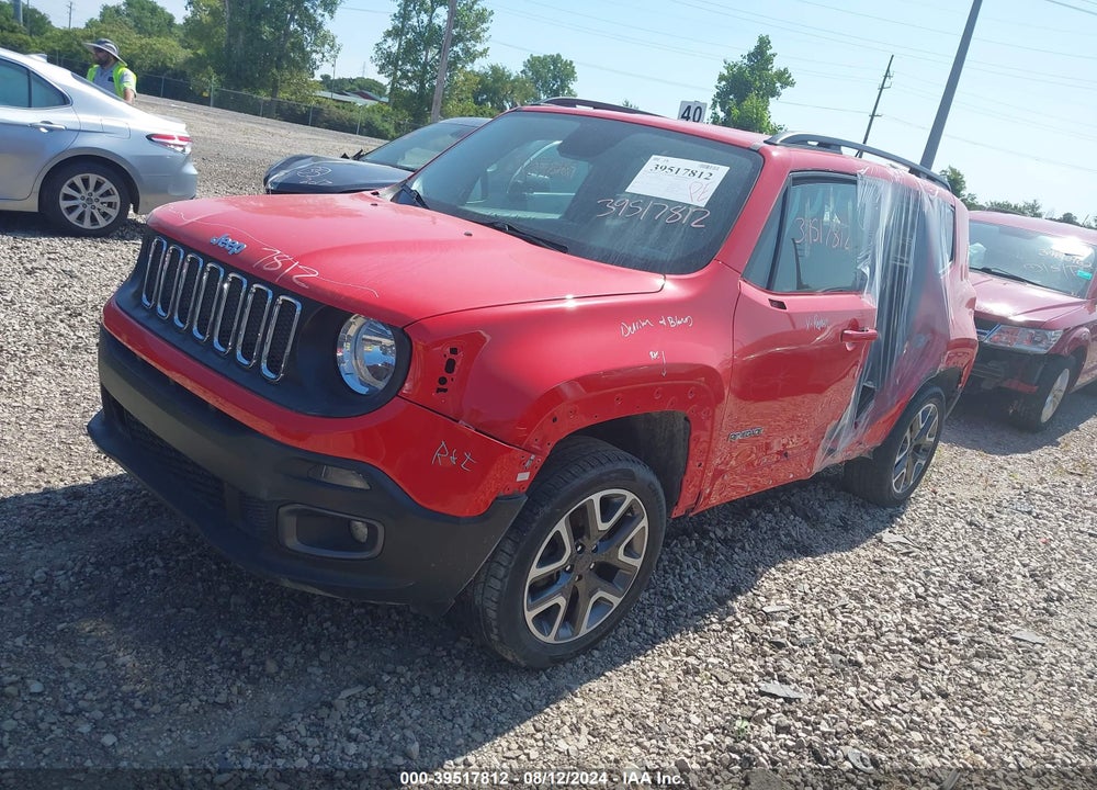 2017 JEEP RENEGADE LATITUDE 4X4 VIN: ZACCJBBBXHPF55967