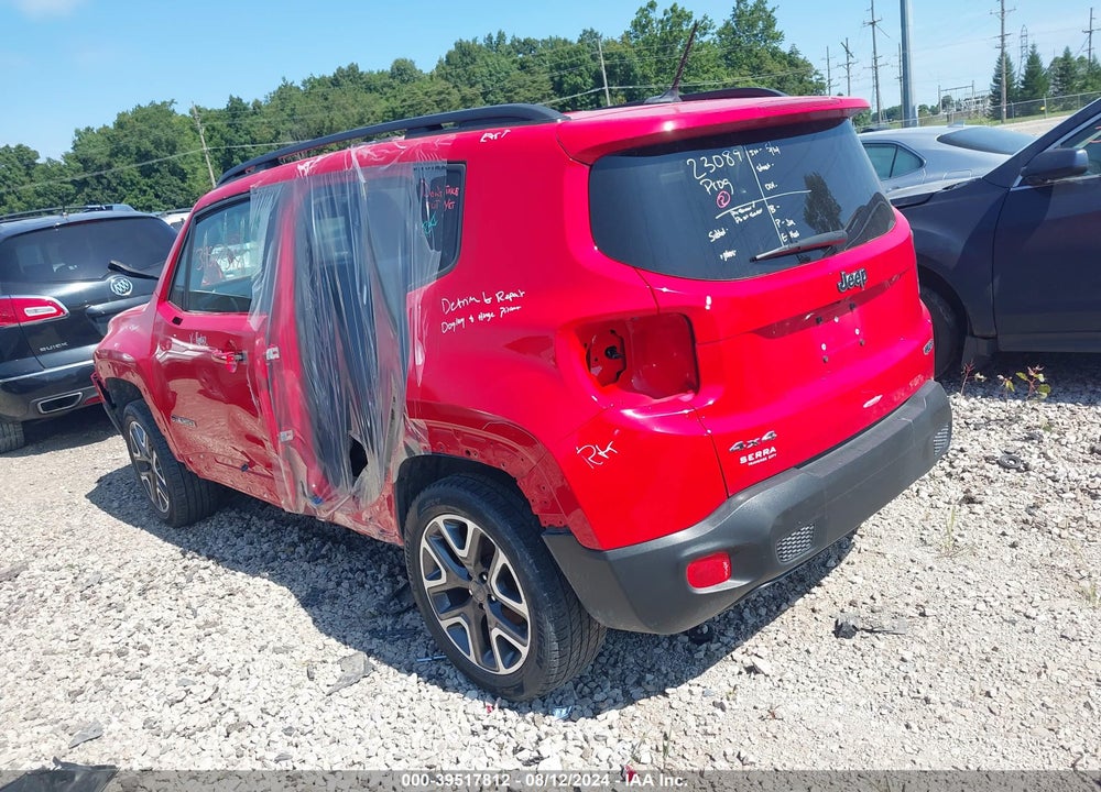 2017 JEEP RENEGADE LATITUDE 4X4 VIN: ZACCJBBBXHPF55967