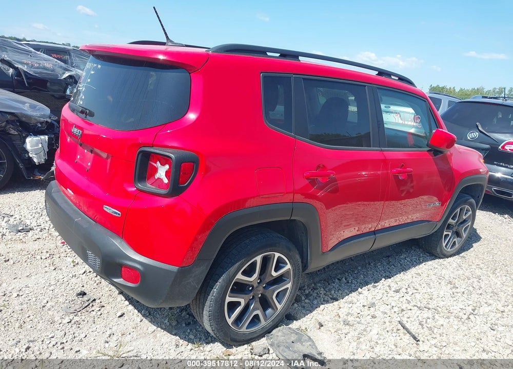 2017 JEEP RENEGADE LATITUDE 4X4 VIN: ZACCJBBBXHPF55967