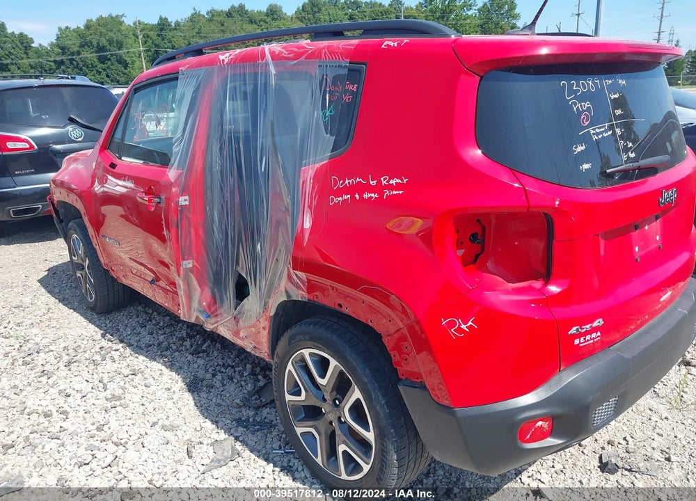 2017 JEEP RENEGADE LATITUDE 4X4 VIN: ZACCJBBBXHPF55967