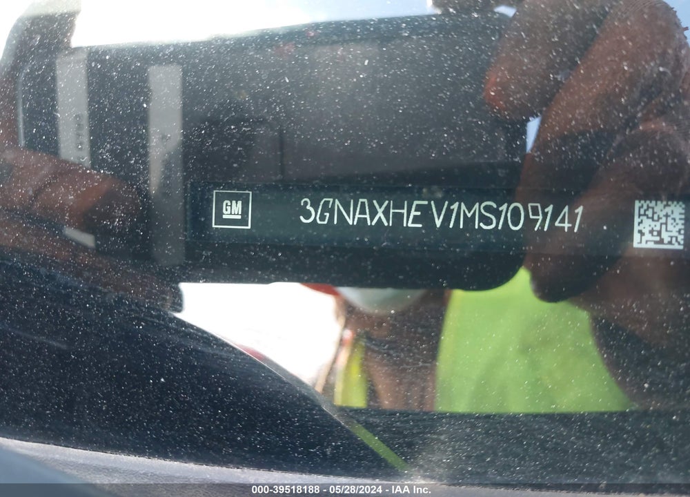 2021 CHEVROLET EQUINOX FWD LS VIN: 3GNAXHEV1MS109141