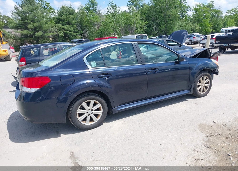 2012 SUBARU LEGACY VIN: 4S3BMBC69C3037656
