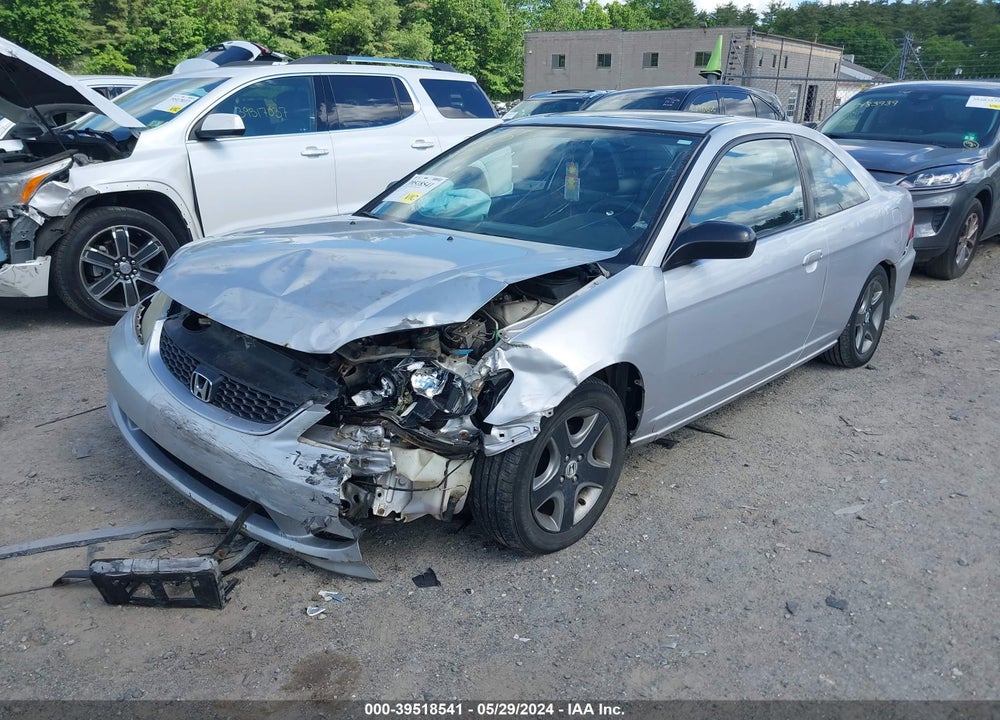 2004 HONDA CIVIC VIN: 1HGEM22904L075112
