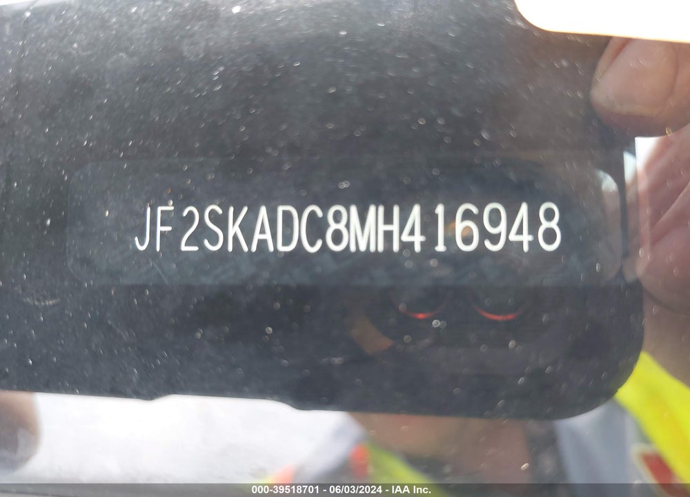 2021 SUBARU FORESTER VIN: JF2SKADC8MH416948