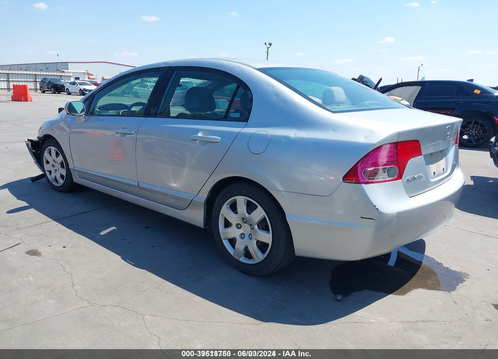 2008 HONDA CIVIC LX VIN: 1HGFA165X8L043059