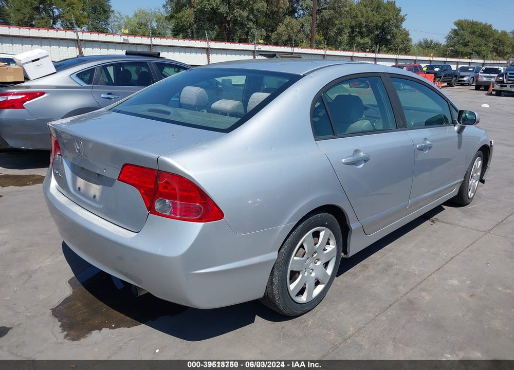 2008 HONDA CIVIC LX VIN: 1HGFA165X8L043059