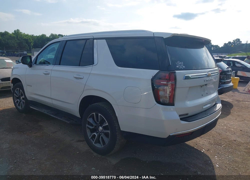 2021 CHEVROLET TAHOE 4WD LT VIN: 1GNSKNKD5MR396192