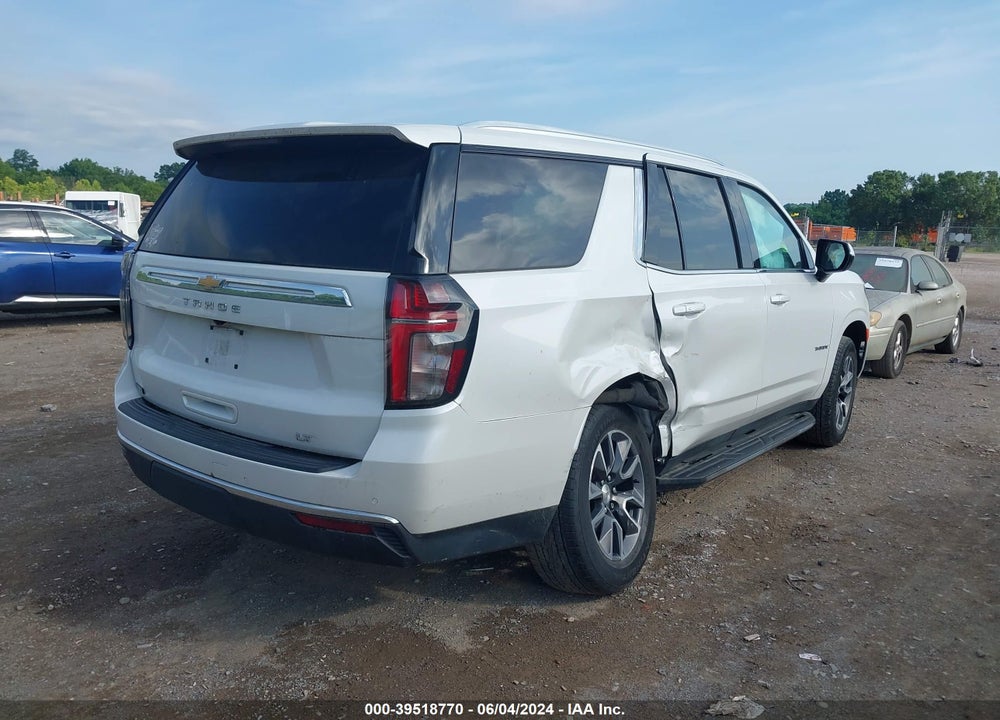 2021 CHEVROLET TAHOE 4WD LT VIN: 1GNSKNKD5MR396192