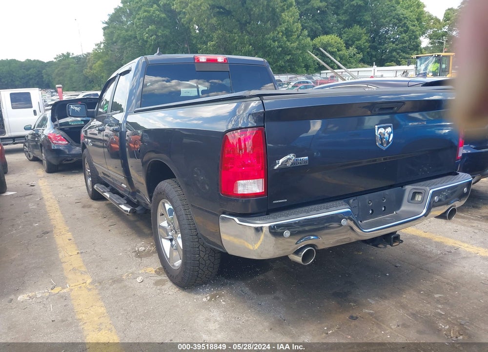 2017 RAM 1500 BIG HORN QUAD CAB 4X2 6'4 BOX VIN: 1C6RR6GT8HS744467