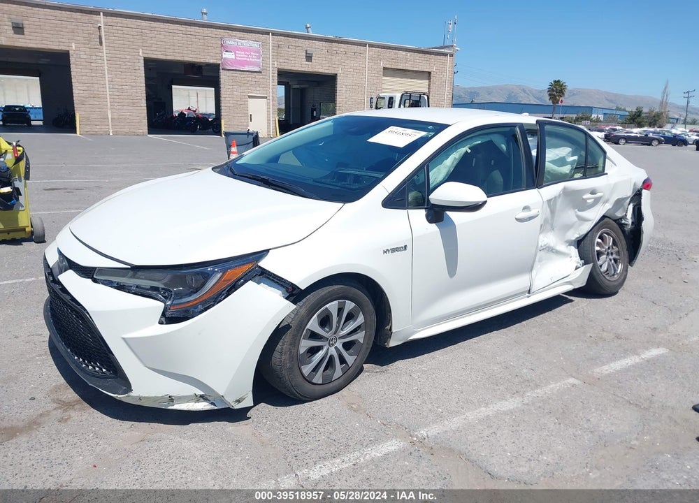 2021 TOYOTA COROLLA HYBRID LE VIN: JTDEAMDE1MJ012707