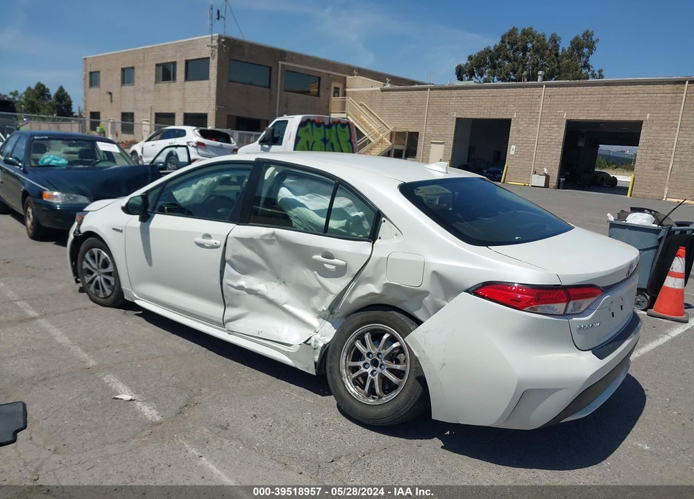 2021 TOYOTA COROLLA HYBRID LE VIN: JTDEAMDE1MJ012707