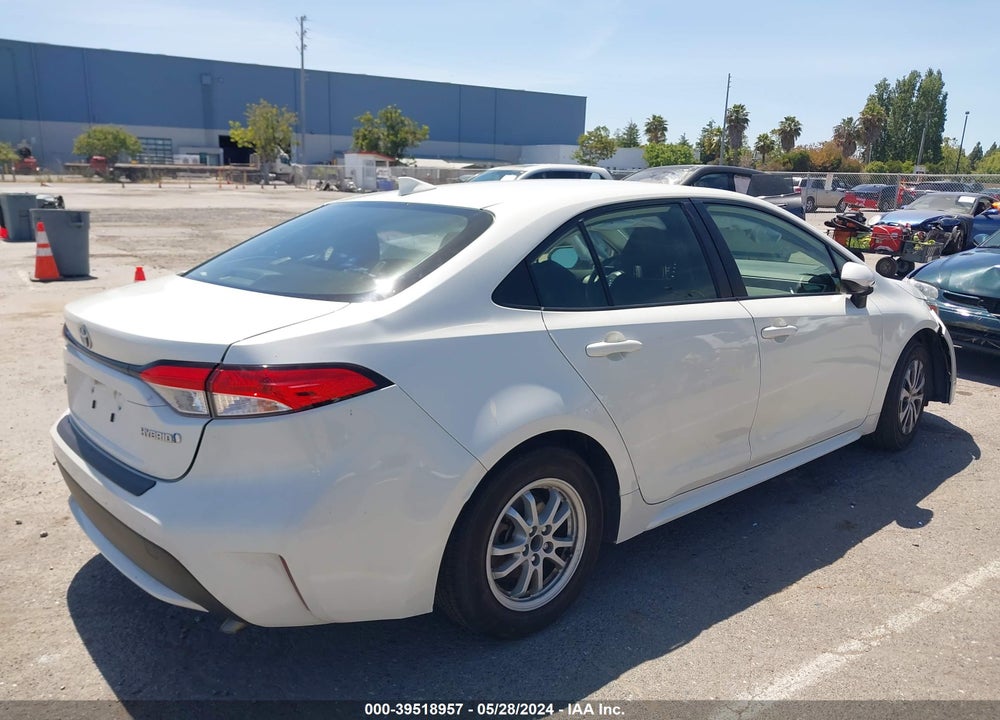 2021 TOYOTA COROLLA HYBRID LE VIN: JTDEAMDE1MJ012707
